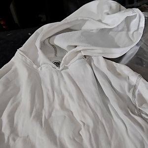 GYM Light blue Long sleeve cotton shirt with hood. VINTAGE